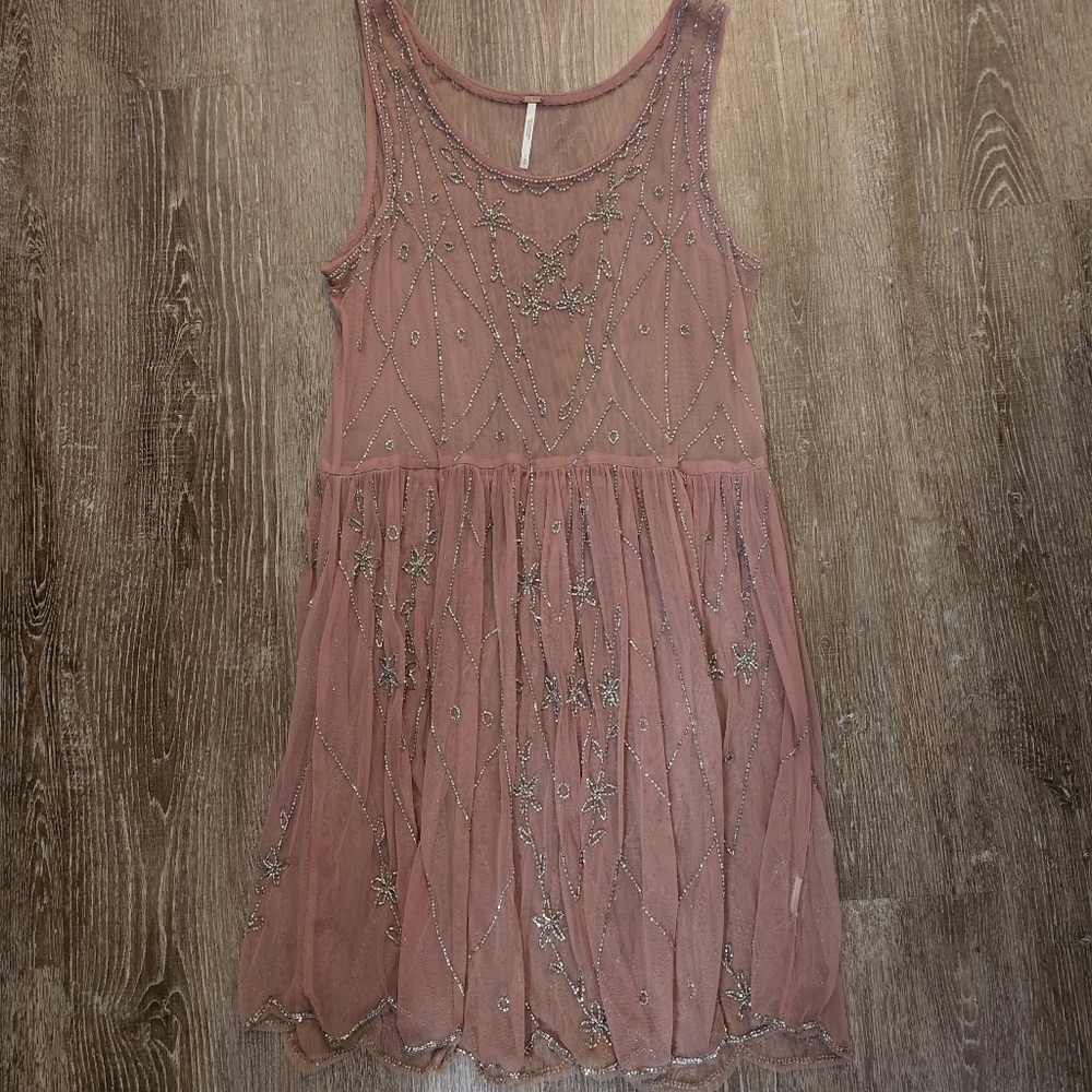 Free people beaded slip dress